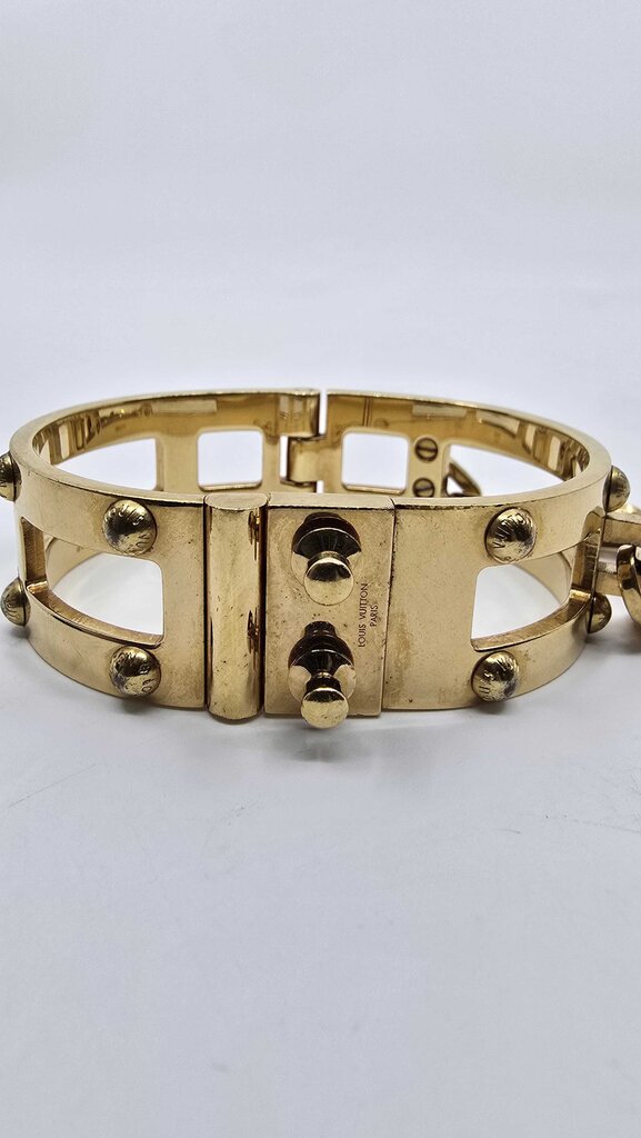 Louis Vuitton Lock Me Frame Studded Cuff