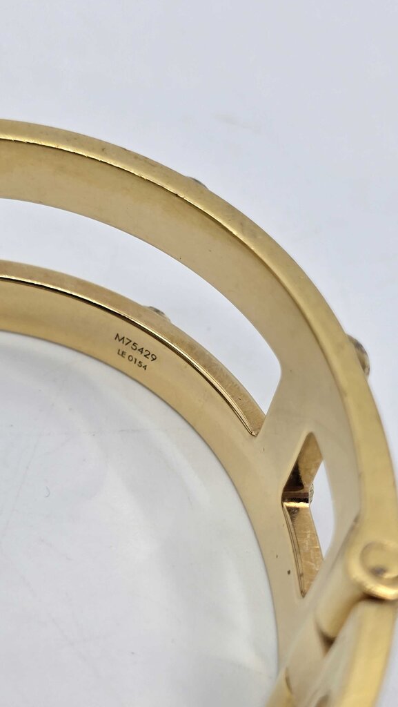 Louis Vuitton Lock Me Frame Studded Cuff