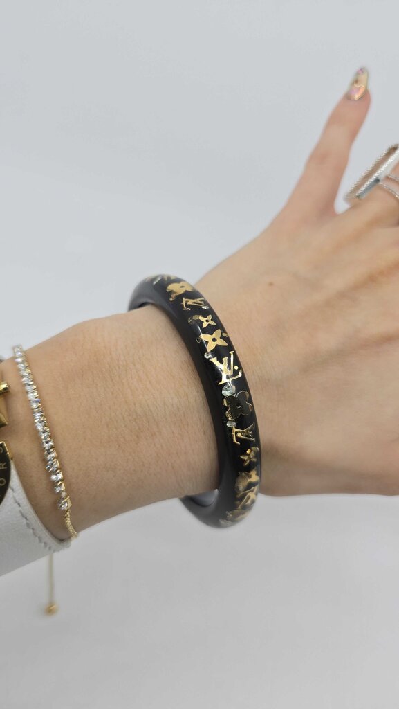 Louis Vuitton Monogram Inclusion Bangle
