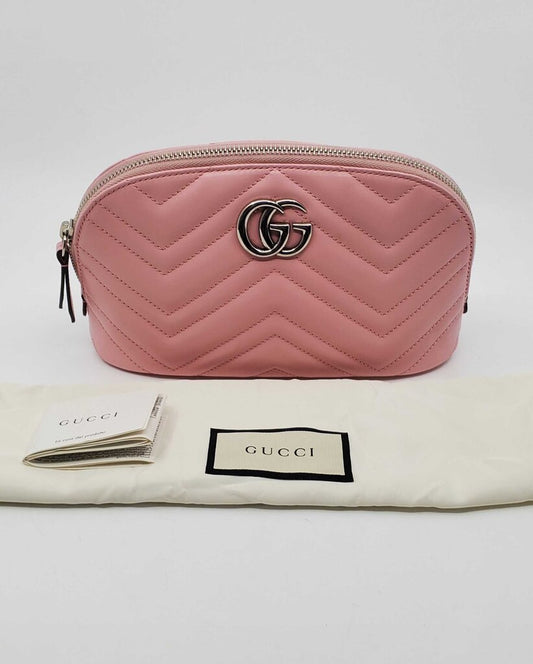 Gucci Marmont GG Logo Pouch Cosmetic Case