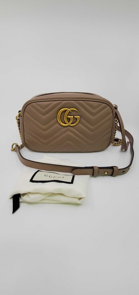 Gucci GG Marmont Small Matelasse Leather Camera Bag
