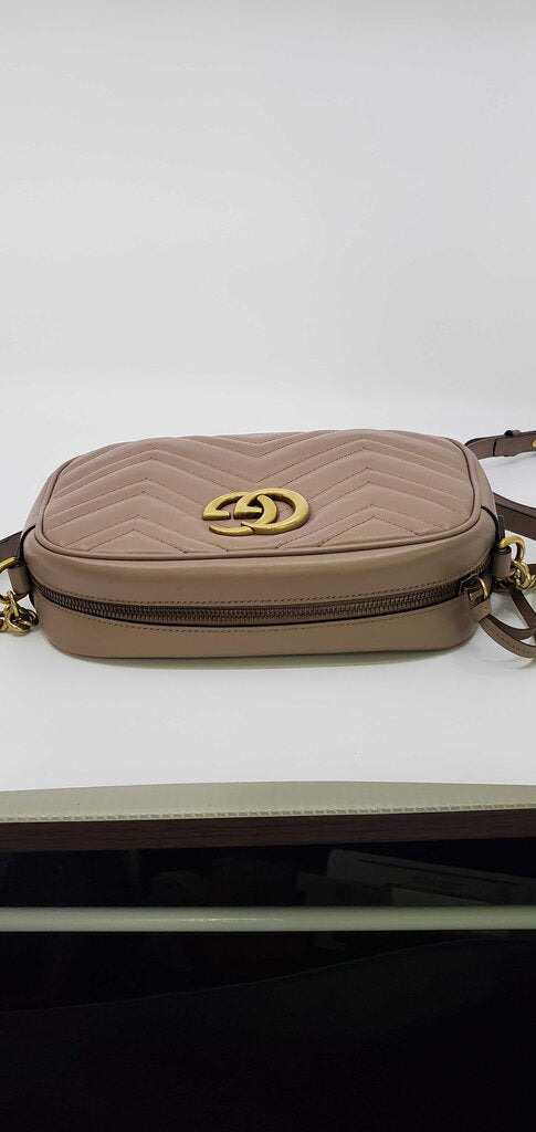 Gucci GG Marmont Small Matelasse Leather Camera Bag
