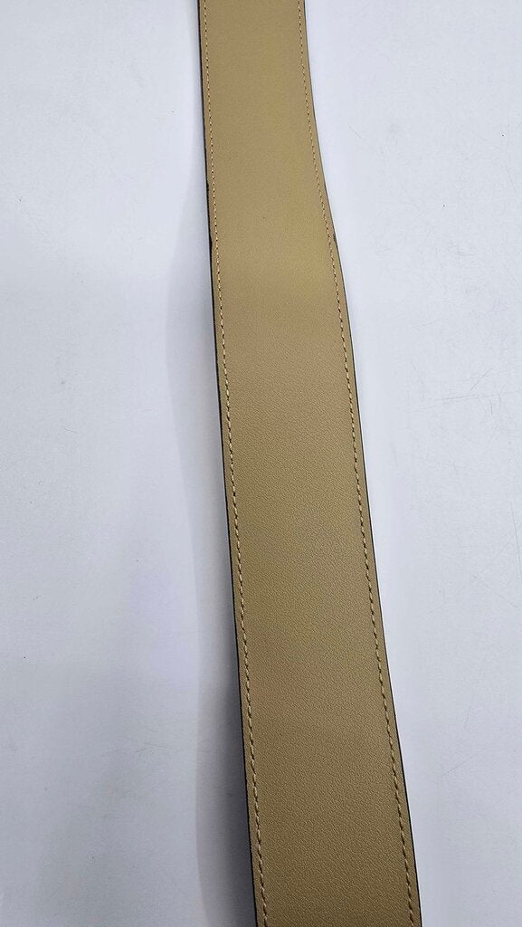 Gucci Calfskin Striped Textured Double G Belt