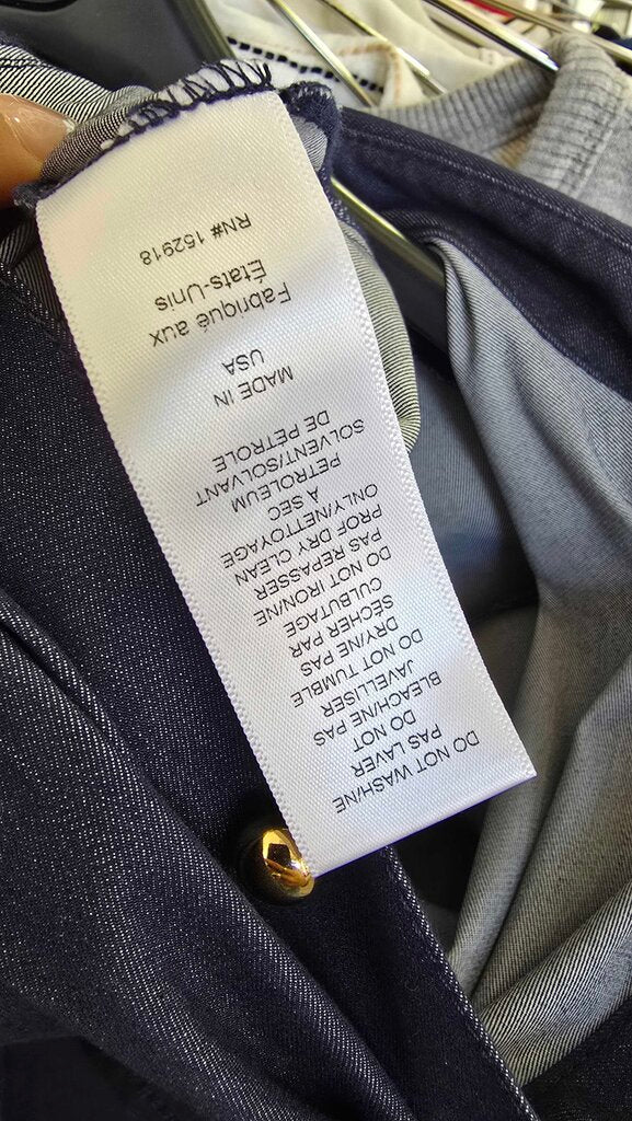 Carolina Herrera Pintuck Waist Stretch Denim Shirtdress