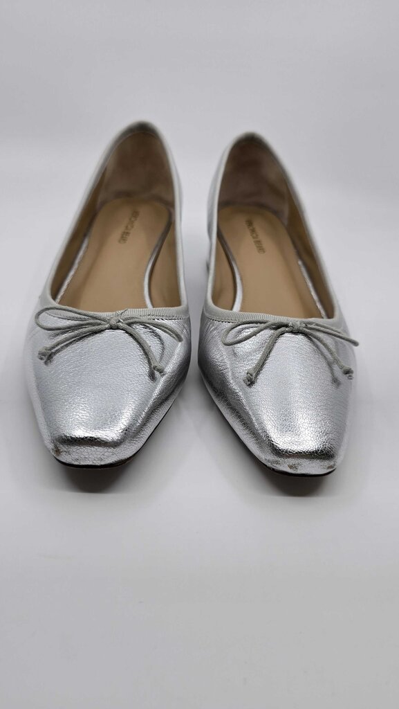 Veronica Beard Cecile Metallic Leather Ballet Pumps