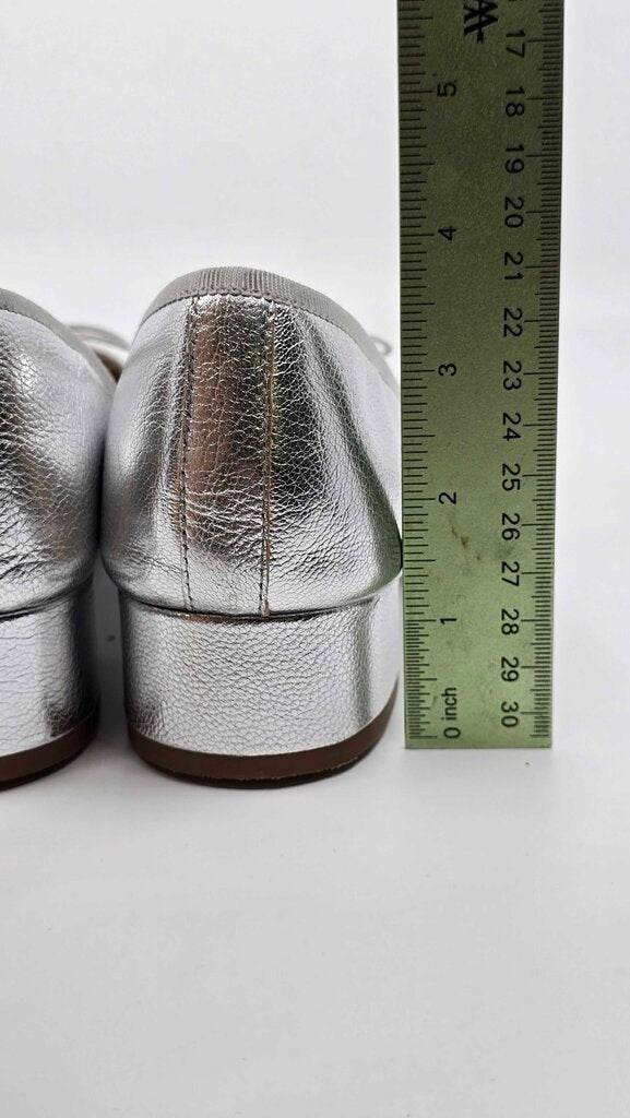 Veronica Beard Cecile Metallic Leather Ballet Pumps