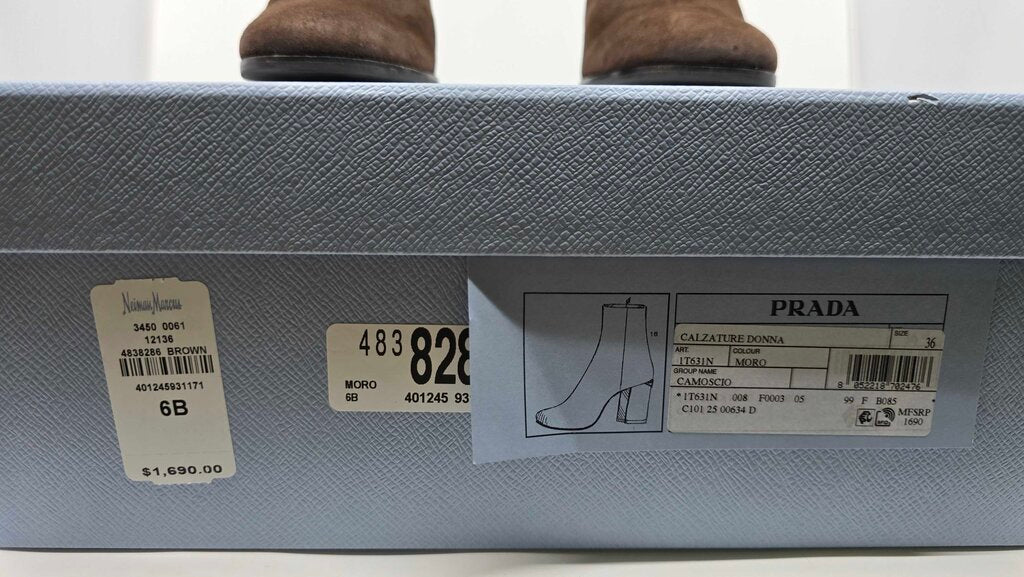Prada Calzature Donna Suede Boots