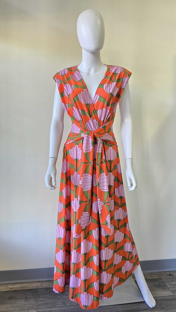 FARM RIO BANANA DECO MIDI DRESS