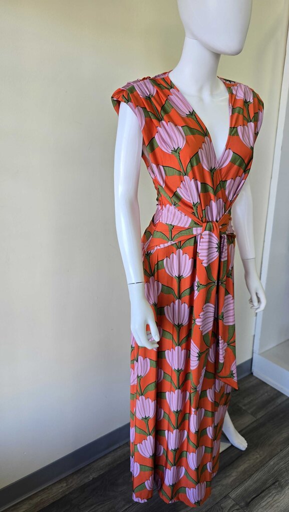 FARM RIO BANANA DECO MIDI DRESS