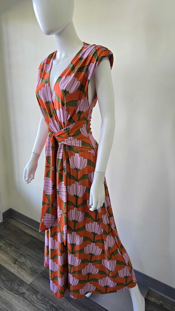 FARM RIO BANANA DECO MIDI DRESS