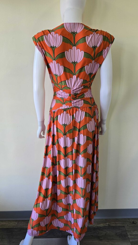 FARM RIO BANANA DECO MIDI DRESS