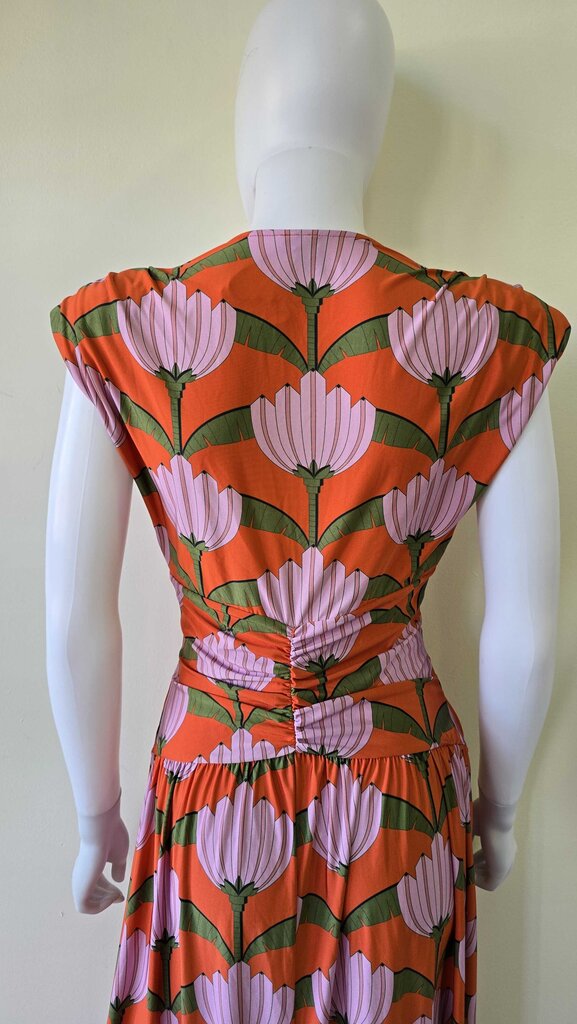 FARM RIO BANANA DECO MIDI DRESS