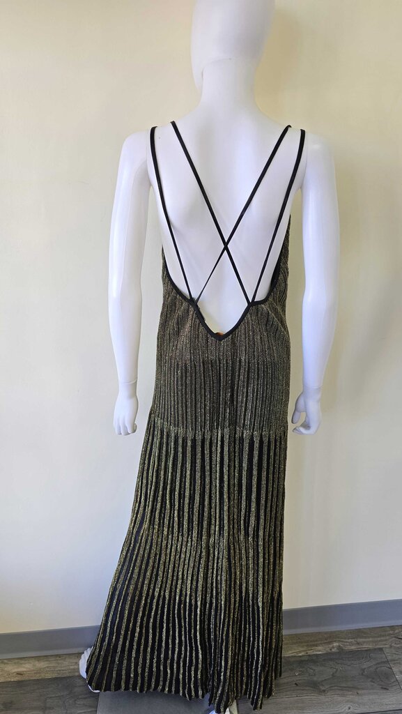 ANIMALE KNIT GLD/BLK DRESS