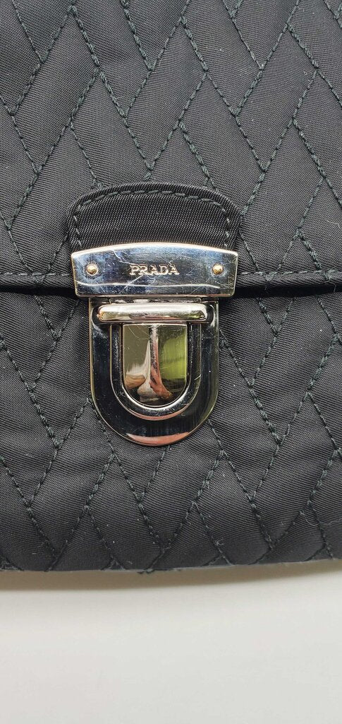 Prada Nylon Tessuto Impunture Quilted Flap