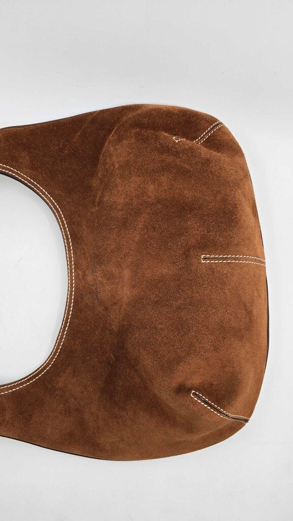 Salvatore Ferragamo Suede Hobo Shoulder Bag