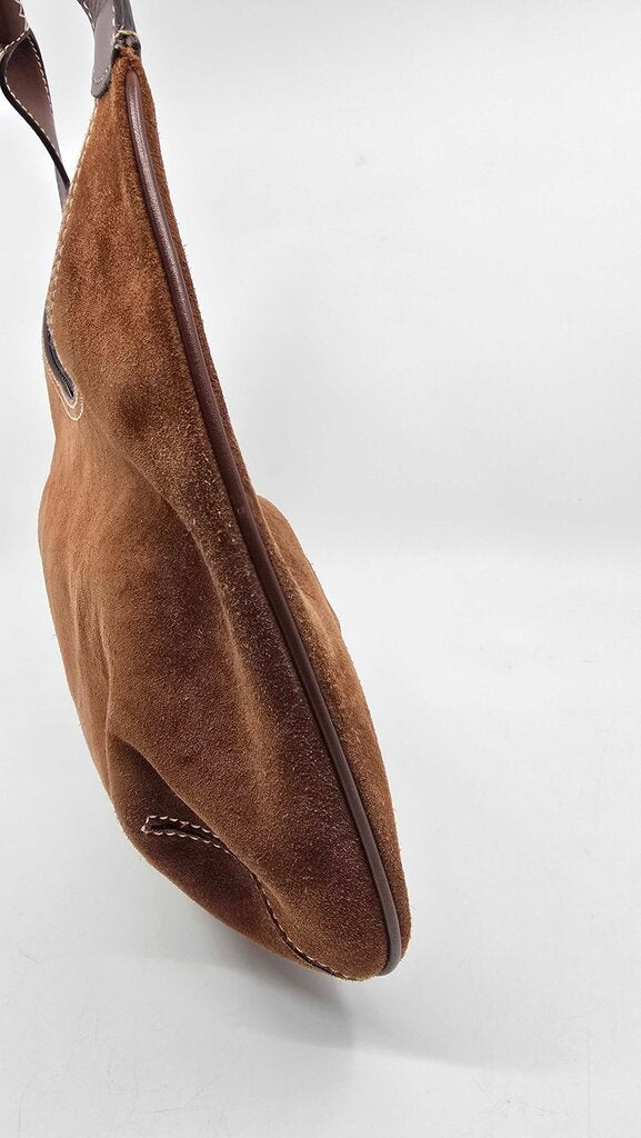 Salvatore Ferragamo Suede Hobo Shoulder Bag