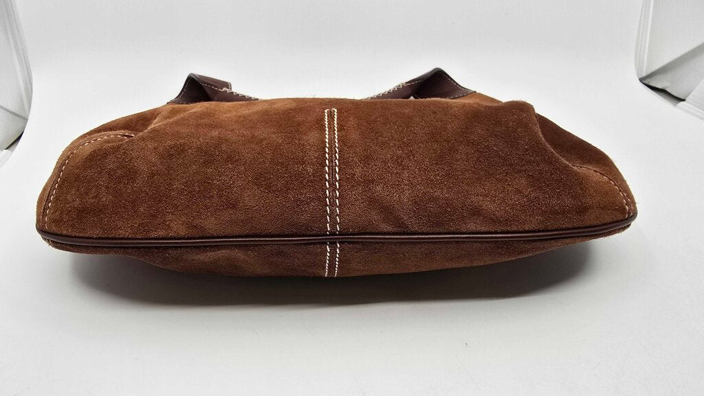 Salvatore Ferragamo Suede Hobo Shoulder Bag