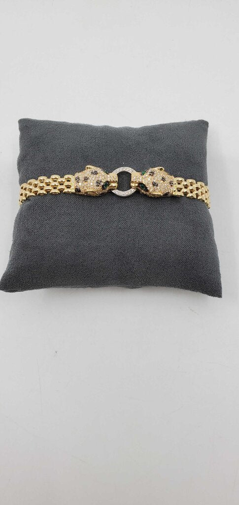 Effy 14k Signature Panthere 2-tone Bracelet