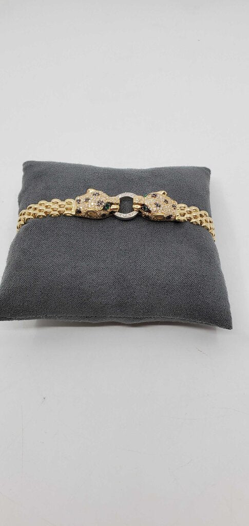 Effy 14k Signature Panthere 2-tone Bracelet