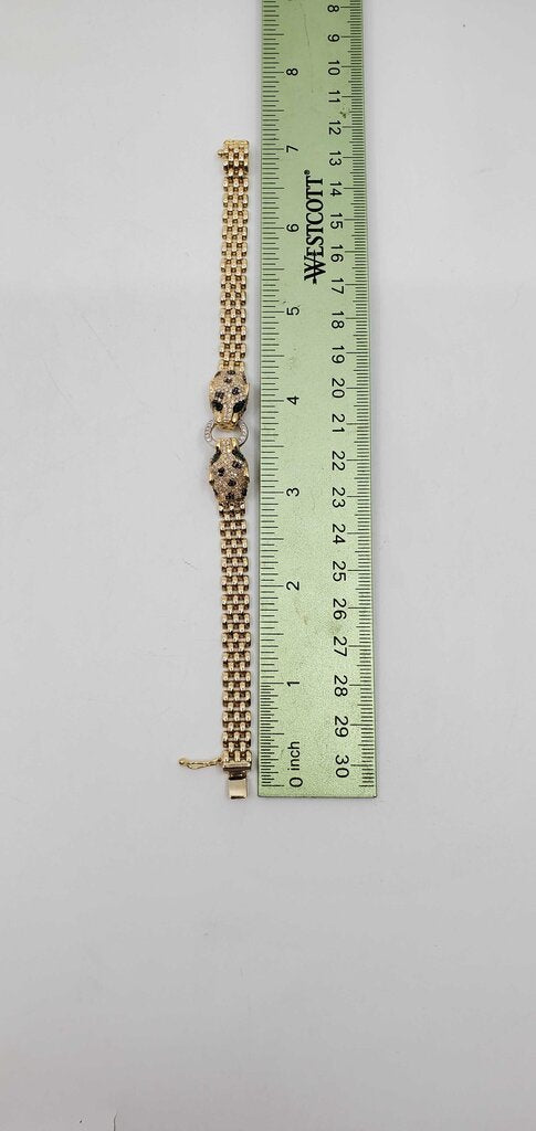 Effy 14k Signature Panthere 2-tone Bracelet