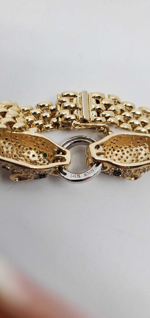 Effy 14k Signature Panthere 2-tone Bracelet