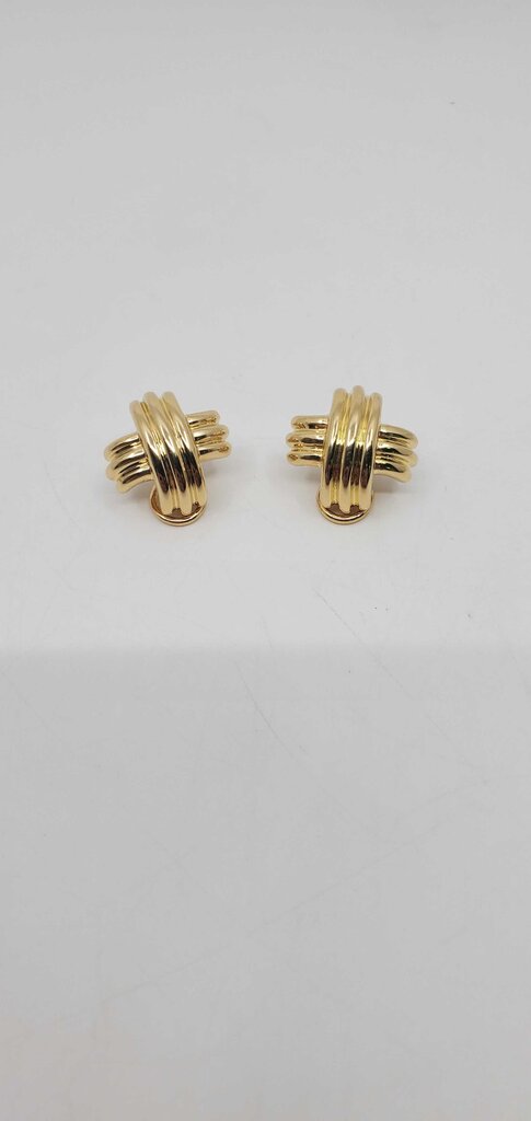 Tiffany & Co. "X" Signature Clip on Earrings