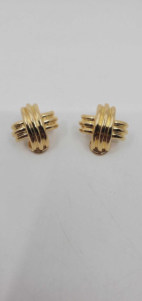 Tiffany & Co. "X" Signature Clip on Earrings
