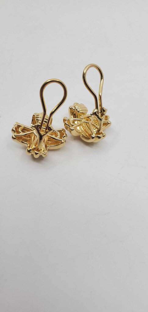 Tiffany & Co. "X" Signature Clip on Earrings