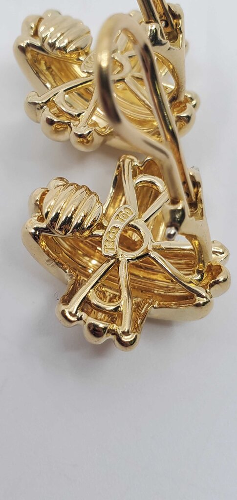 Tiffany & Co. "X" Signature Clip on Earrings