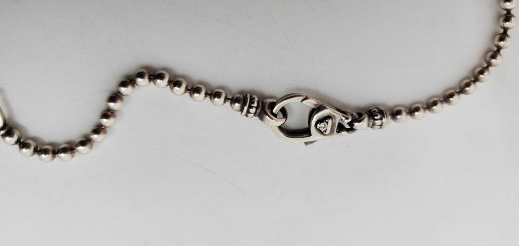 LAGOS Cavier Spark Half Moon Necklace w/ Diamonds