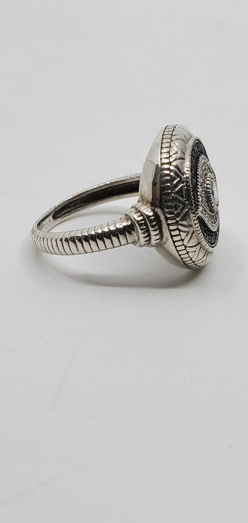 Silver Evil Eye Ring