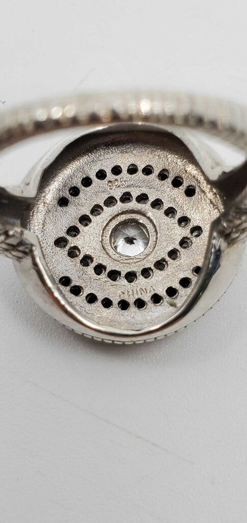 Silver Evil Eye Ring