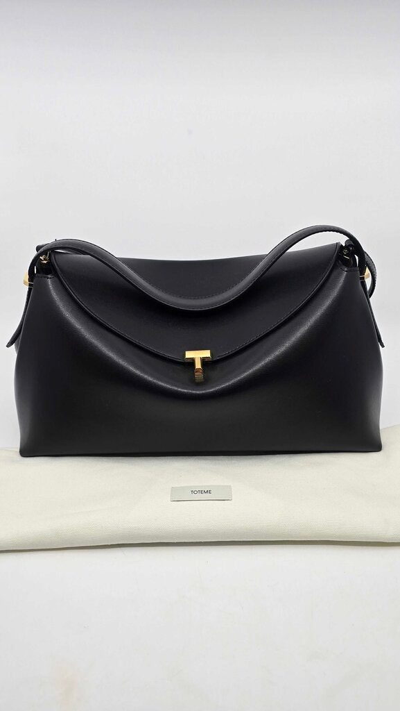 Toteme T-Lock Leather Top Handle Bag