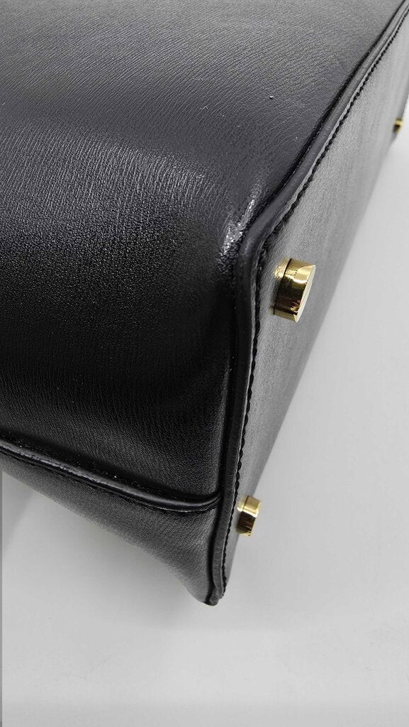 Toteme T-Lock Leather Top Handle Bag
