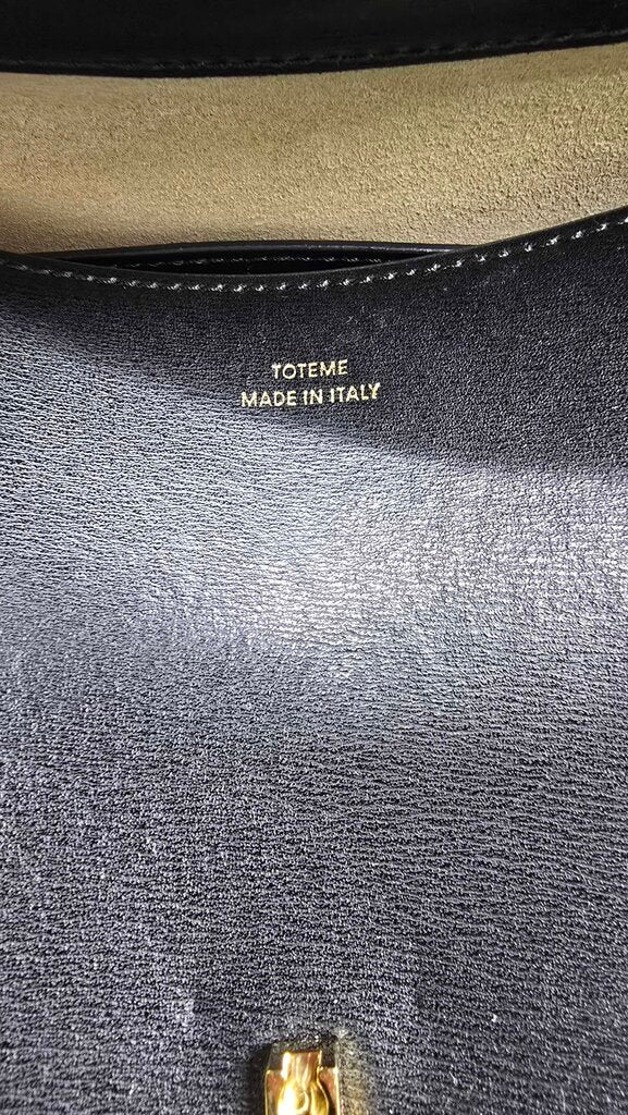 Toteme T-Lock Leather Top Handle Bag
