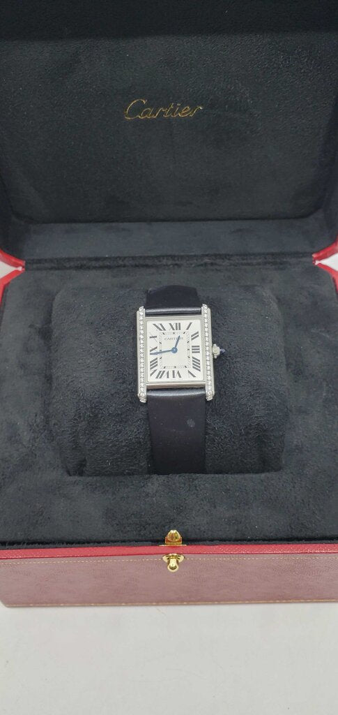 Cartier Tank Must the Cartier SS WITH DIAMONDS Watch