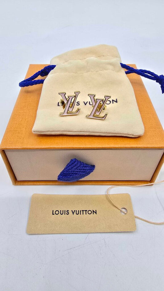 LOUIS VUITTON ICONIC ENAMEL EARRINGS