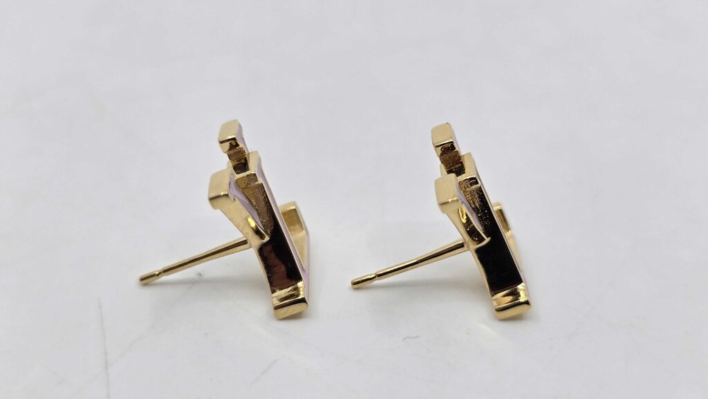LOUIS VUITTON ICONIC ENAMEL EARRINGS