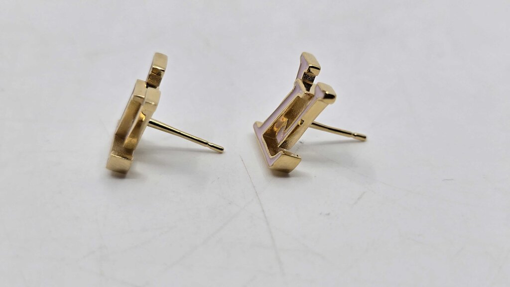 LOUIS VUITTON ICONIC ENAMEL EARRINGS