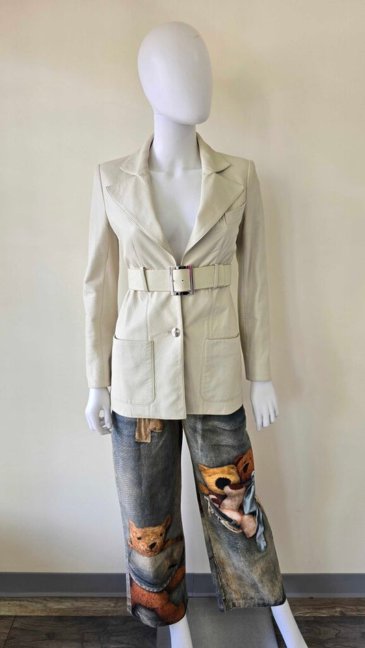 Chanel 02P Leather blazer