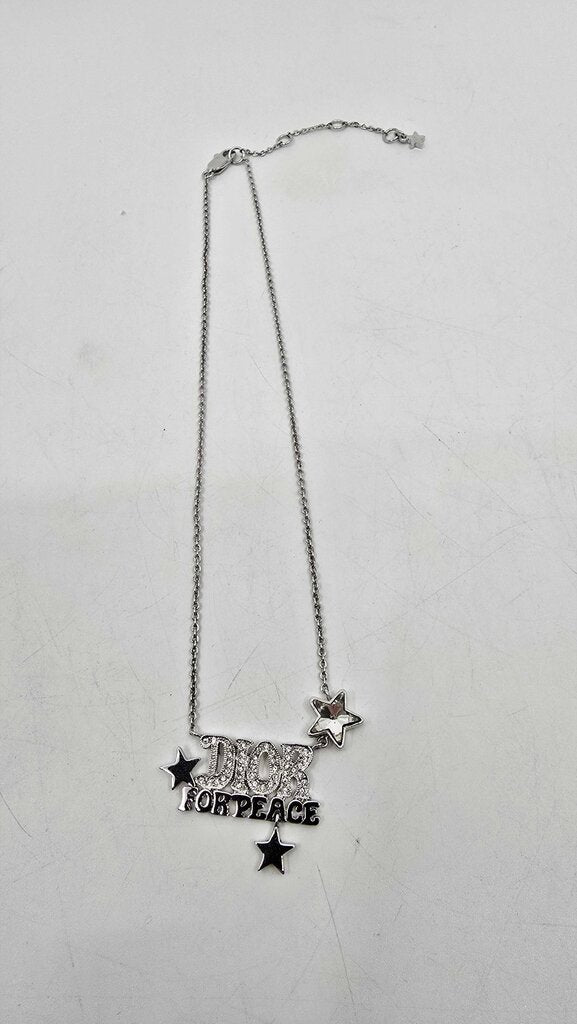 DIOR FOR PEACE CRYSTAL NECKLACE