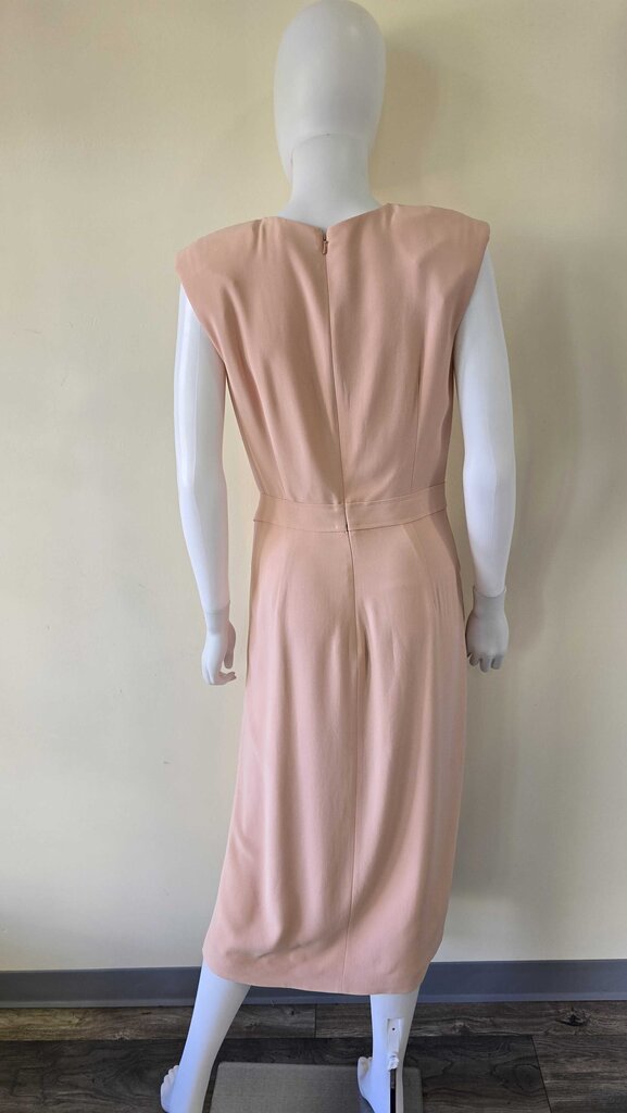 ALEXANDER MCQUEEN DRAPPED MIDI DRESS