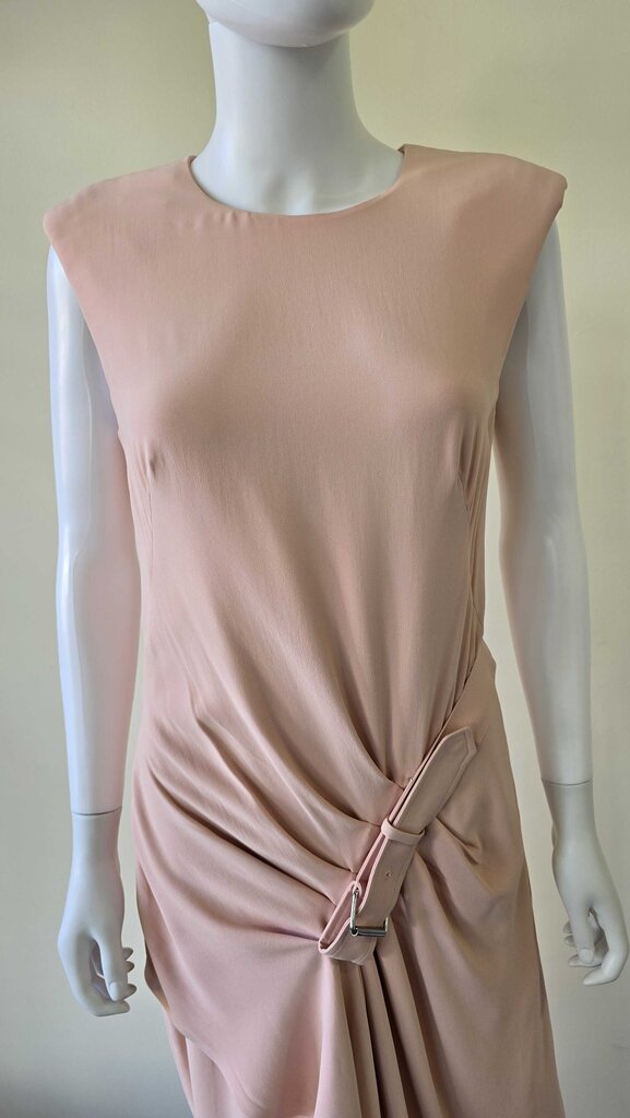 ALEXANDER MCQUEEN DRAPPED MIDI DRESS