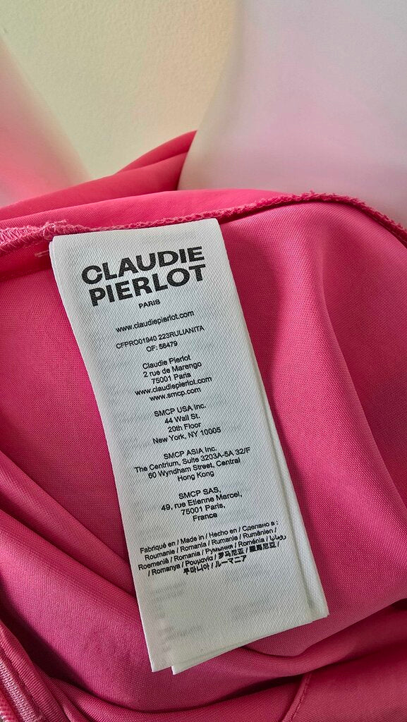 CLAUDIE PIERLOT ONE SHOULDER MINI DRESS