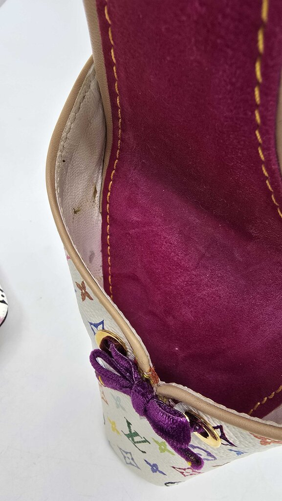 Louis Vuitton x Takashi Murakami monogram multicolore slingback heels