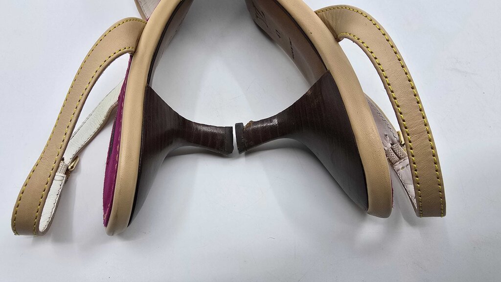 Louis Vuitton x Takashi Murakami monogram multicolore slingback heels