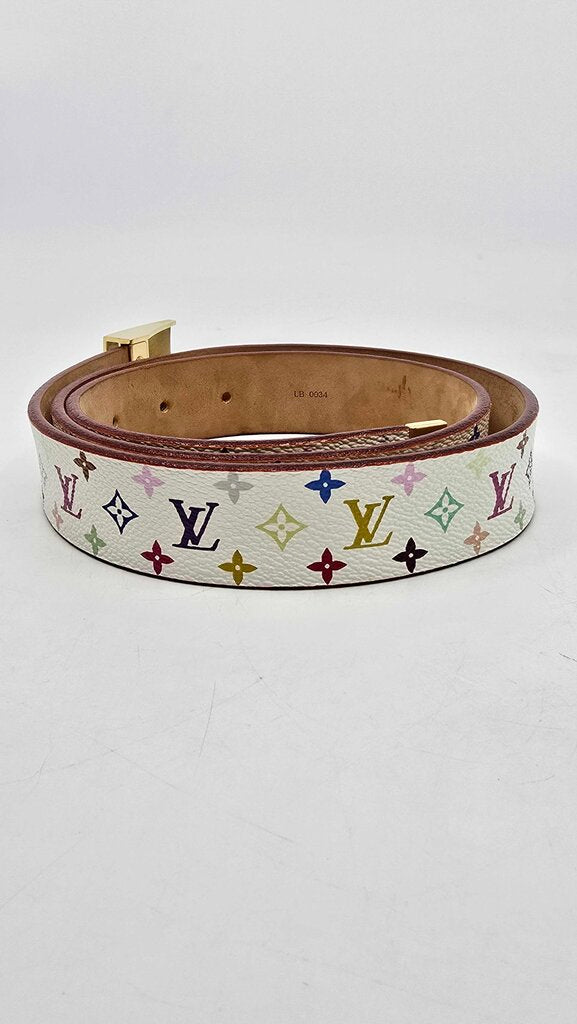 Louis Vuitton x Takashi Murakami Monogram Multicolore Ceinture Belt