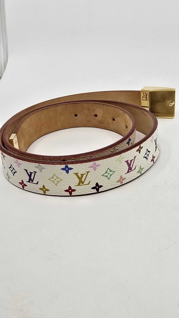 Louis Vuitton x Takashi Murakami Monogram Multicolore Ceinture Belt