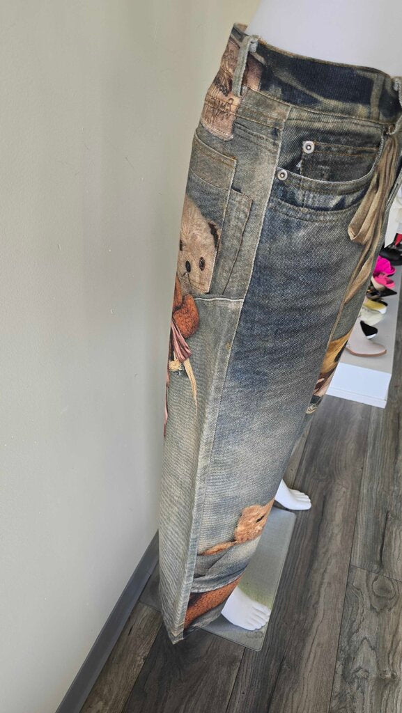 Acne Studios Teddy Print Trouso