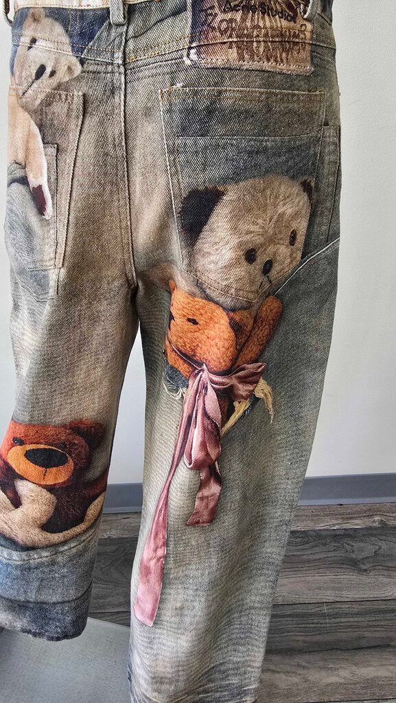 Acne Studios Teddy Print Trouso